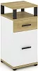 Тумба опорная/приставная 1 ящик + 1 распашной фасад. С надставкой.
