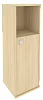 Офисный шкаф узкий средний полузакрытый