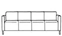 Четырехместный диван 