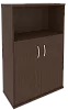Офисный шкаф средний широкий (2 низкие двери ЛДСП)