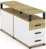 Тумба двухсторонняя приставная 3 ящика. С надставкой.