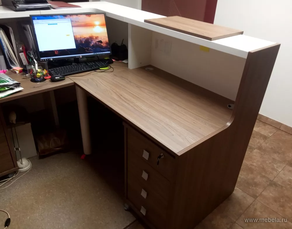 Дар Мебель | стойка ресепшн Style, офисный интерьер, живое фото