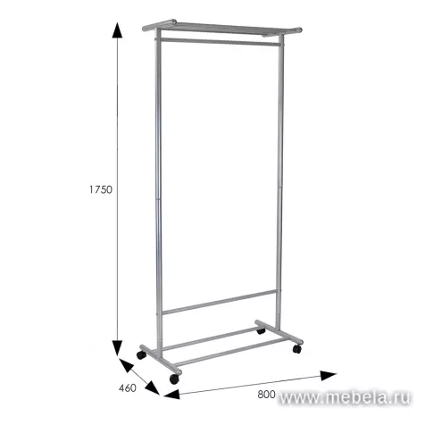 Вешалка общественная М 9 (на колёсах)