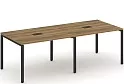 Стол для переговоров на металлокаркасе (2 столешницы)