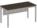 Стол письменный на металлокаркасе с металлическим экраном