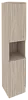 Офисный шкаф высокий узкий лев./прав. (2 низких фасада ЛДСП)