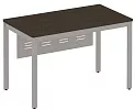 Стол письменный на металлокаркасе с металлическим экраном