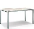 Стол на металлокаркасе письменный эргономичный (правый)