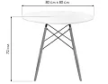 Обеденный стол круглый Table 80