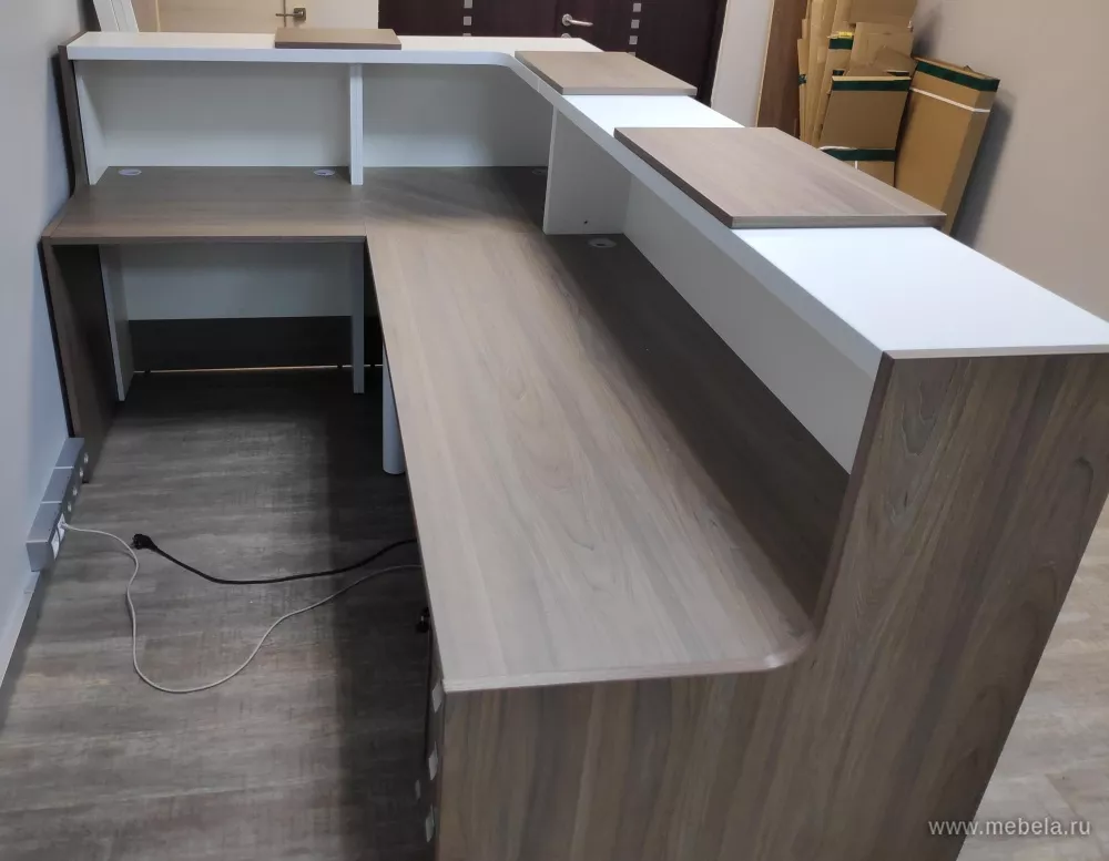 Дар Мебель | стойка ресепшн Style, офисный интерьер, живое фото