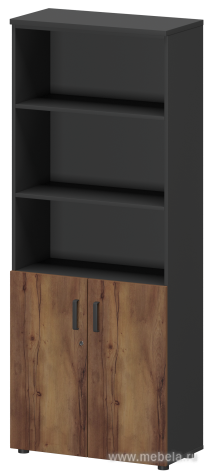 Офисный шкаф для документов высокий полузакрытый