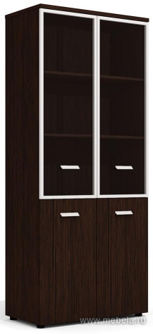 Офисный шкаф высокий (со стеклом)