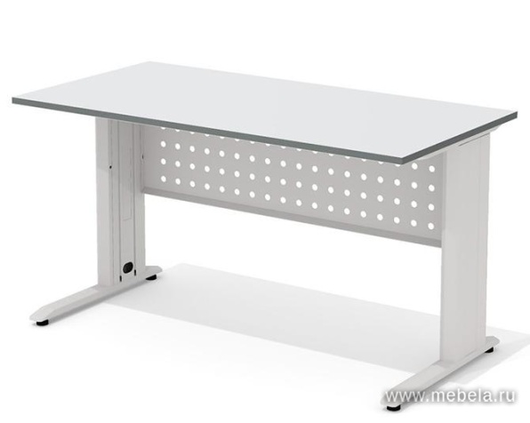 Стол прямой на металлокаркасе