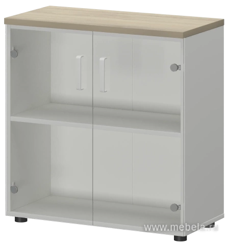 Офисный шкаф для документов со стеклом