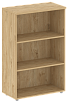 Офисный шкаф средний широкий (2 низких фасада ЛДСП)