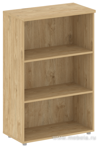 Офисный шкаф средний широкий (2 низких фасада ЛДСП)