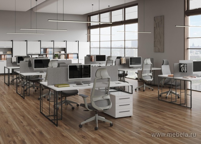 Стол письменный на металлокаркасе