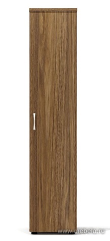 Офисный шкаф закрытый узкий с полками