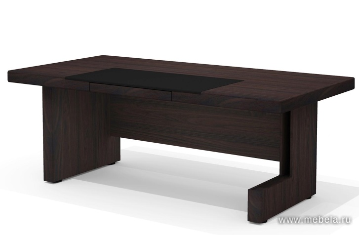 Стол руководителя с опорой для установки тумбы (используются тумбы Sd-30, Sd-31R/L)