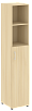 Офисный шкаф узкий полуоткрытый Л/ПР