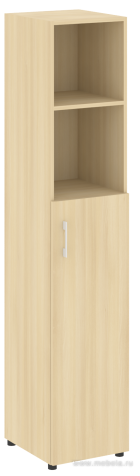 Офисный шкаф узкий полуоткрытый Л/ПР