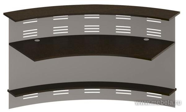 Модуль ресепшен 60 грд. изогнутый наружу с экранами