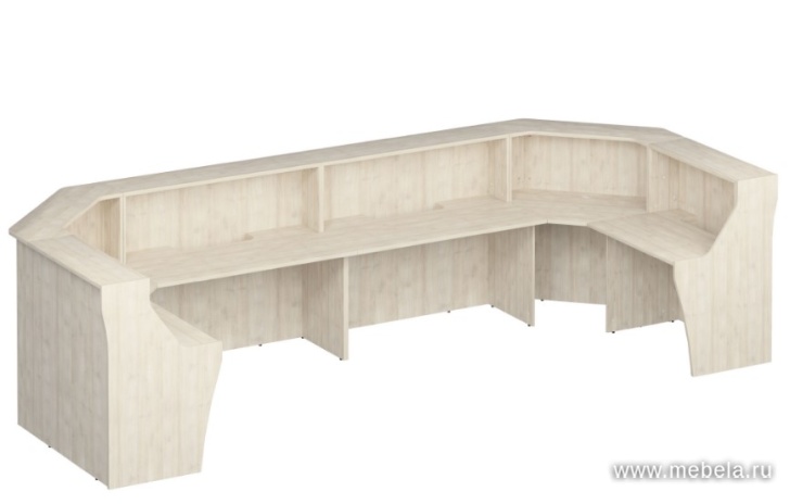 Стойка ресепшн прямая с вырезом