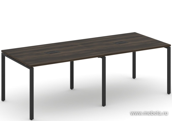 Стол для переговоров на металлокаркасе (2 столешницы)