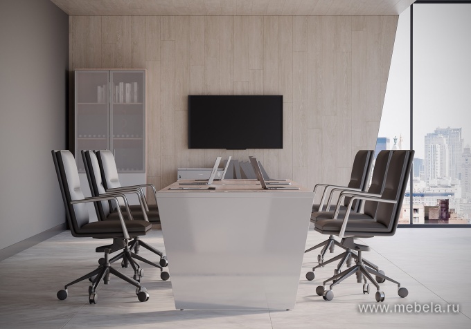 Элемент стола переговоров с кабель-каналом