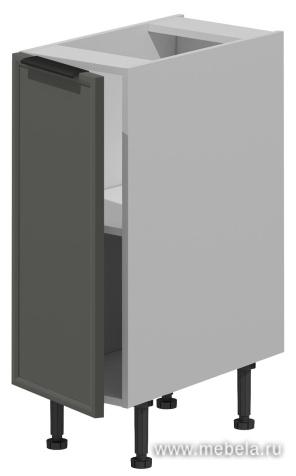 Шкаф кухонный напольный (1 дверь) фасады рамочные, МДФ в плёнке.