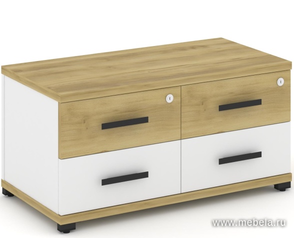 Тумба приставная широкая 4 ящика.