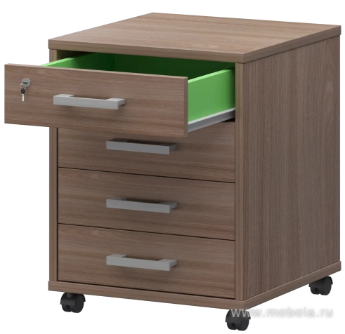 Тумба подкатная 4 ящ. с замком