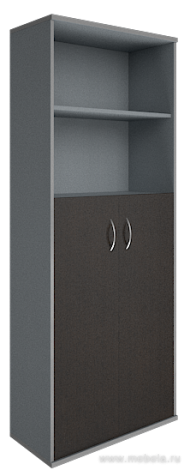 Офисный шкаф полуоткрытый