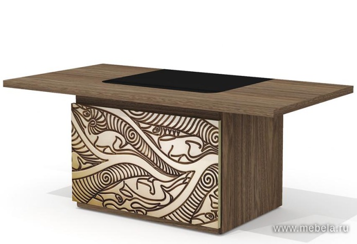 Стол руководителя с декор. траверсом