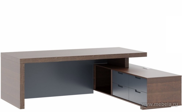 Стол письменный с тумбой большой (правый)