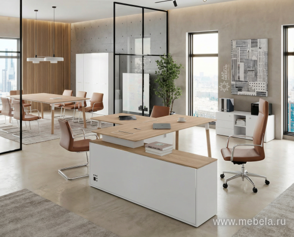 Офисный шкаф широкий высокий