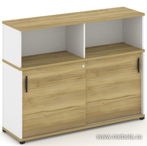 Офисный шкаф-купе опорный/приставной с надставкой низкой