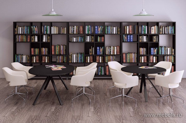 Стол переговоров (белые опоры)