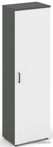 Гардероб узкий неглубокий универсальный, задняя стенка ЛДСП