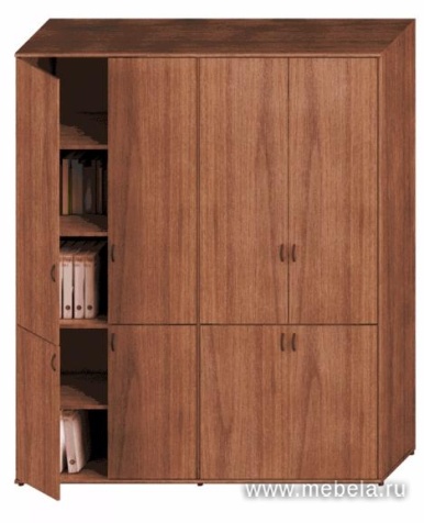 Офисный шкаф высокий двойной глухой