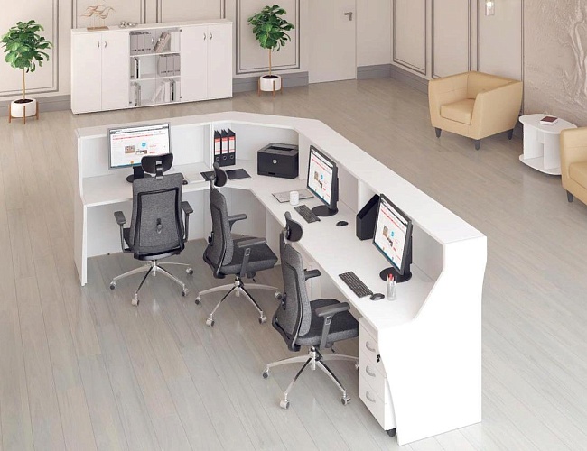 фото ресепшн Комфорт Белый №5