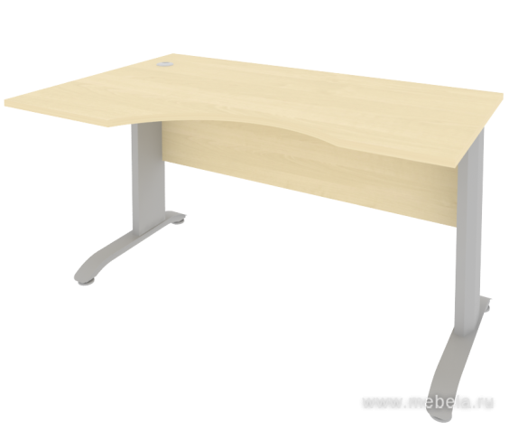 Стол эргономичный на металлокаркасе (левый)
