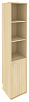 Офисный шкаф высокий узкий полузакрытый(Л/Пр)