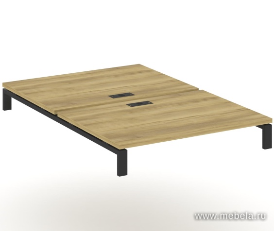 Двойной Стол надставка на две опорные тумбы