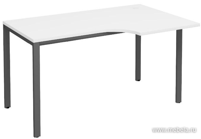 Стол письменный на П-образном металлокаркасе (правый)