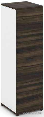 Гардероб узкий глубокий с доводчикам (задняя стенка ЛДСП)