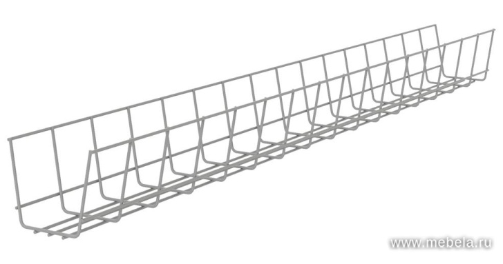 Кабель-канал для стола (хром)