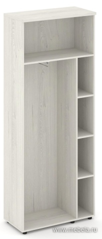 Гардероб широкий неглубокий, задняя стенка ЛДСП