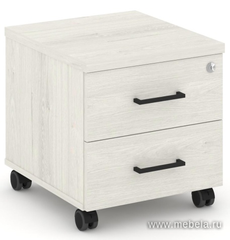 Тумба мобильная 2 ящика. Усиленные колеса