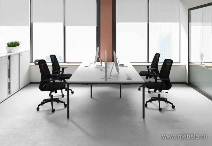 Офисный шкаф для документов (белое матовое стекло)